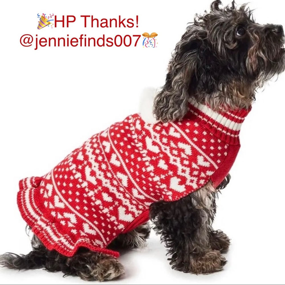 Hotel Doggy Pom Pom Red Dress